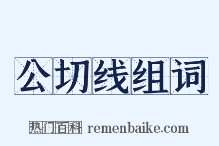公切线组词是什么意思的图片